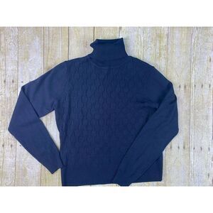Esperanza New York Women's Black Knit‎ Turtleneck Size Petite Small New
